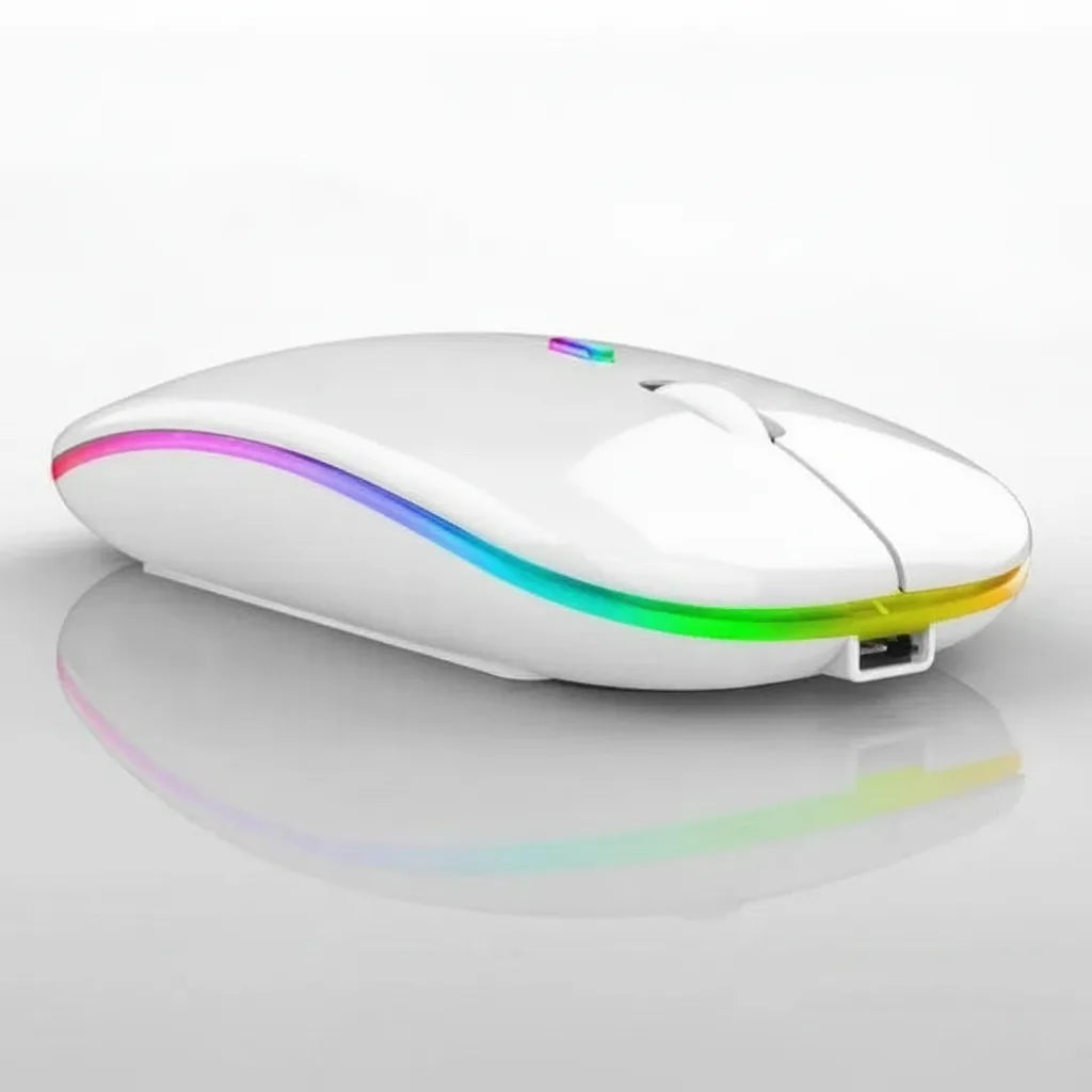 Kabellose Maus mit RGB-LED-Beleuchtung – ohne Batterien