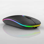 Kabellose Maus mit RGB-LED-Beleuchtung – ohne Batterien