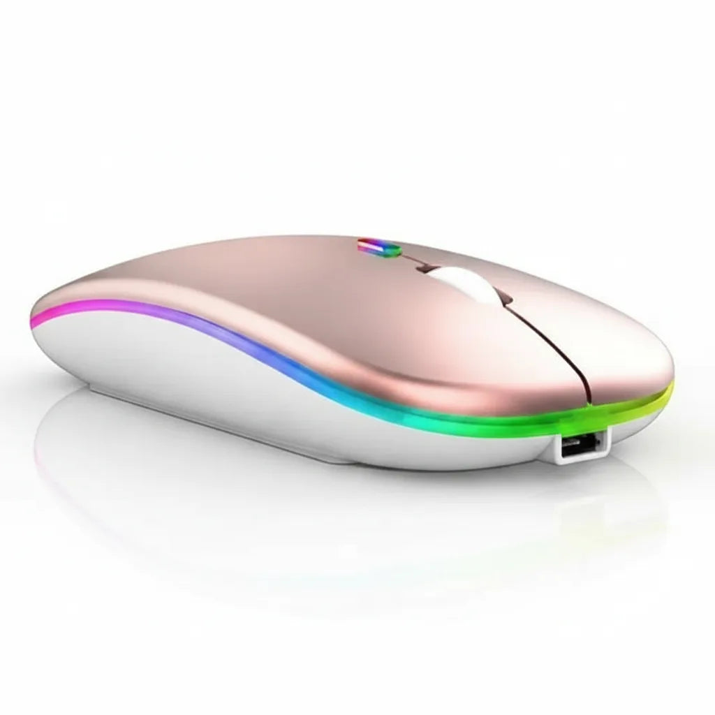 Kabellose Maus mit RGB-LED-Beleuchtung – ohne Batterien
