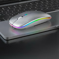 Kabellose Maus mit RGB-LED-Beleuchtung – ohne Batterien