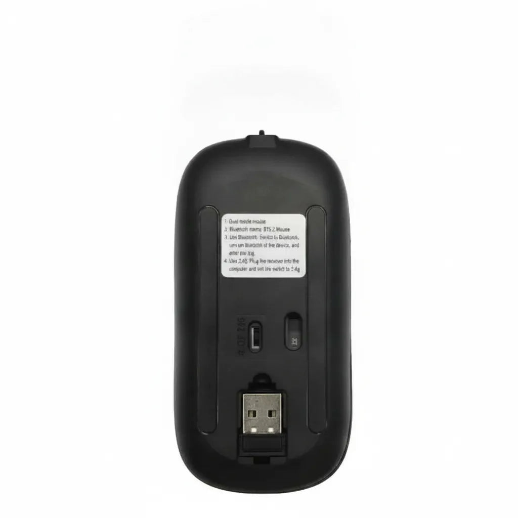 Kabellose Maus mit RGB-LED-Beleuchtung – ohne Batterien