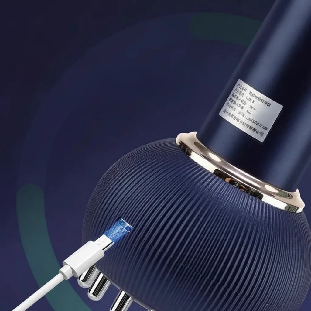 4-in-1 Massagegerät – Wärme, Vibration, Mikrostrom & Rotlicht