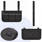 Rollstuhl-Organizertasche mit Schnellzugriff und Reflektorstreifen