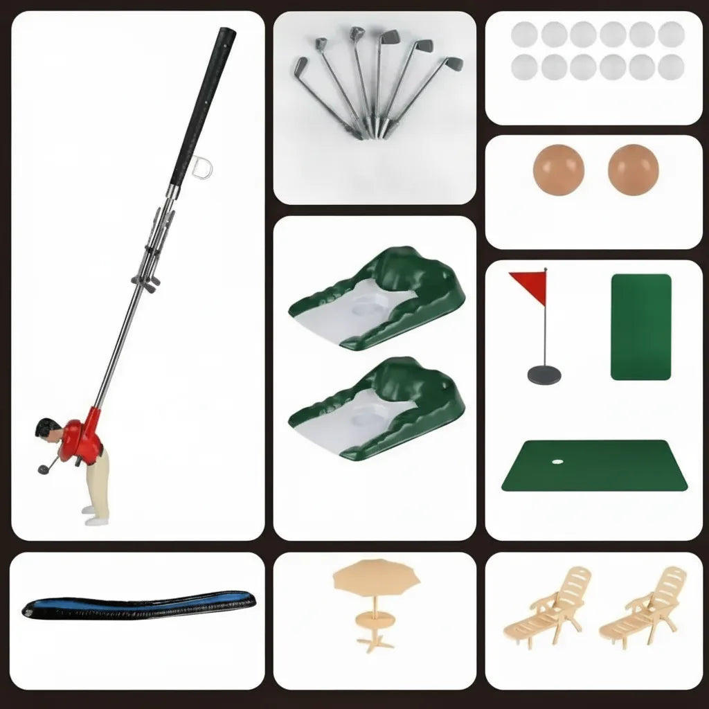 Golf-Set für drinnen mit 5 Schlägern