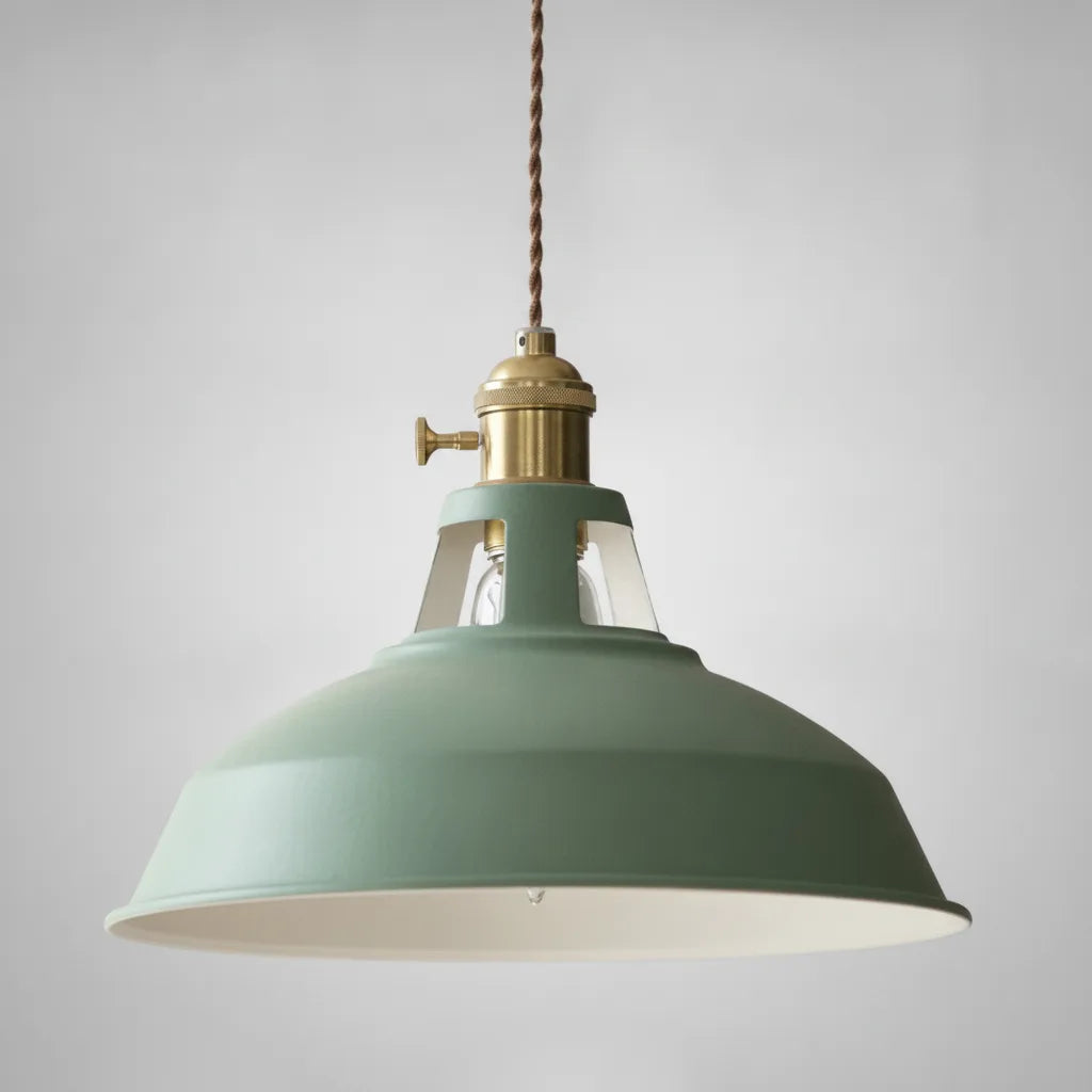Industrielle Pendelleuchte Metall 27 cm