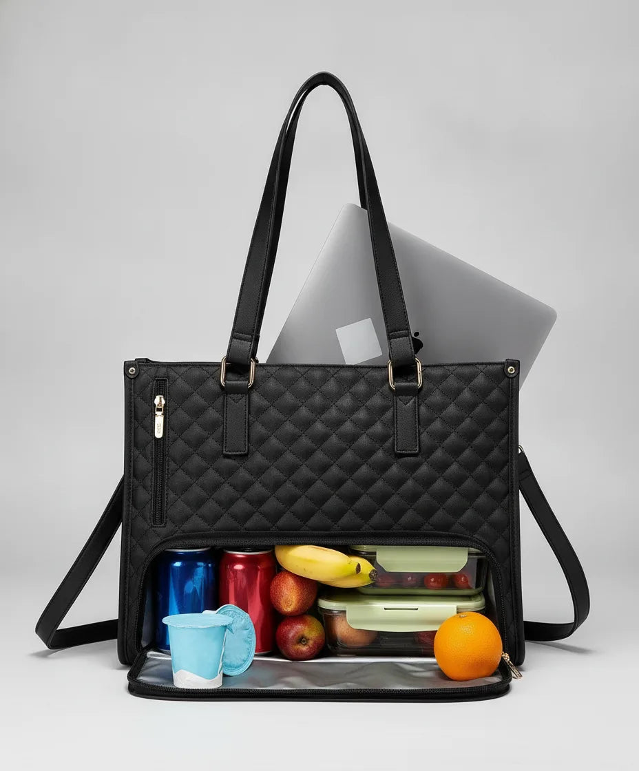 Cooler bag with laptop compartment – insulated, 2 compartments, cm