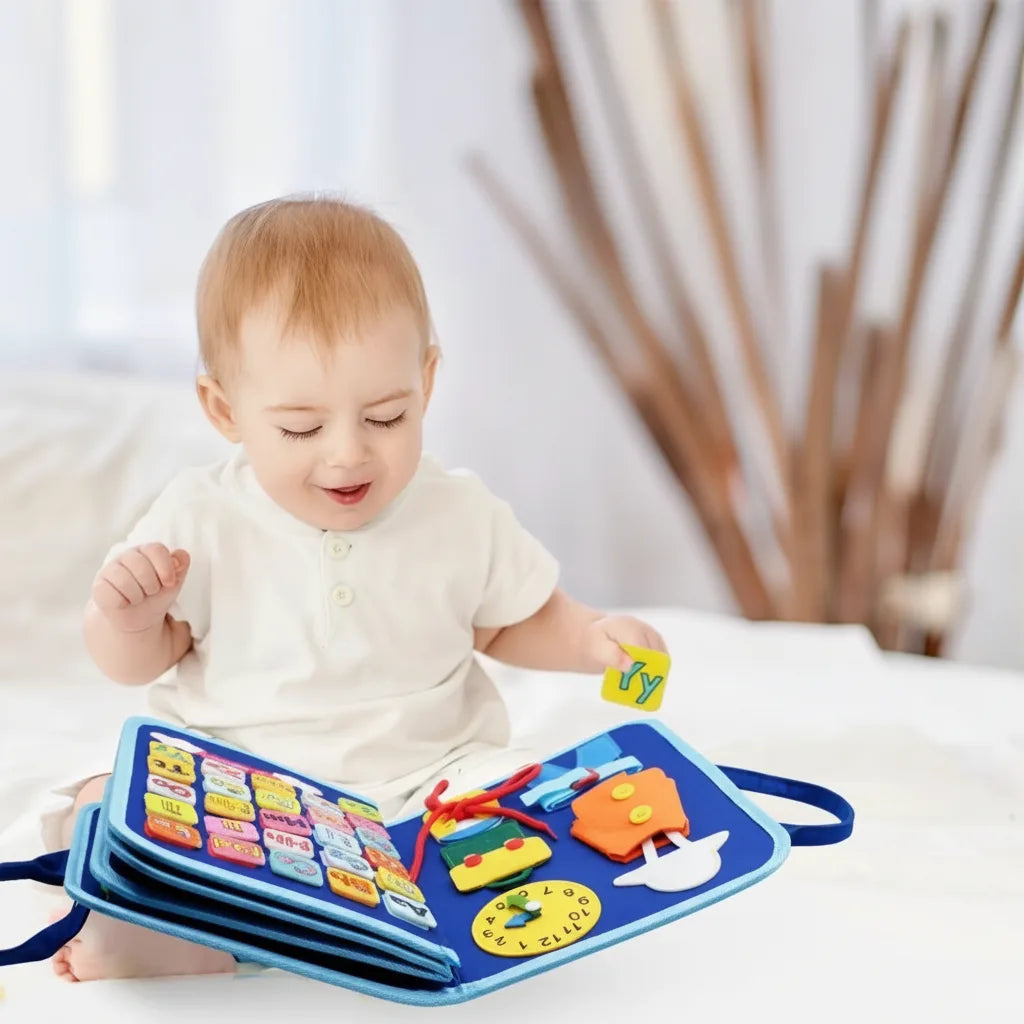 Montessori Sensory Board with 15 Activities