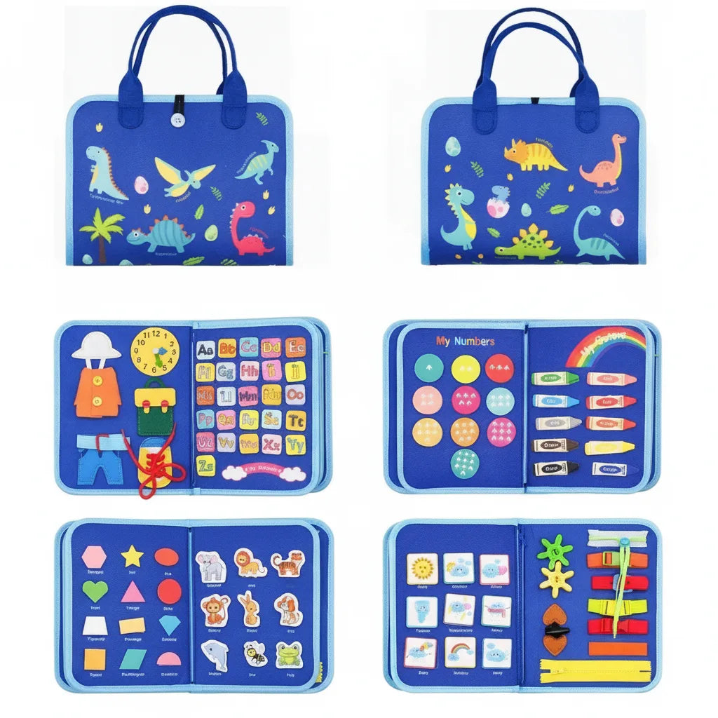 Montessori Sensory Board with 15 Activities