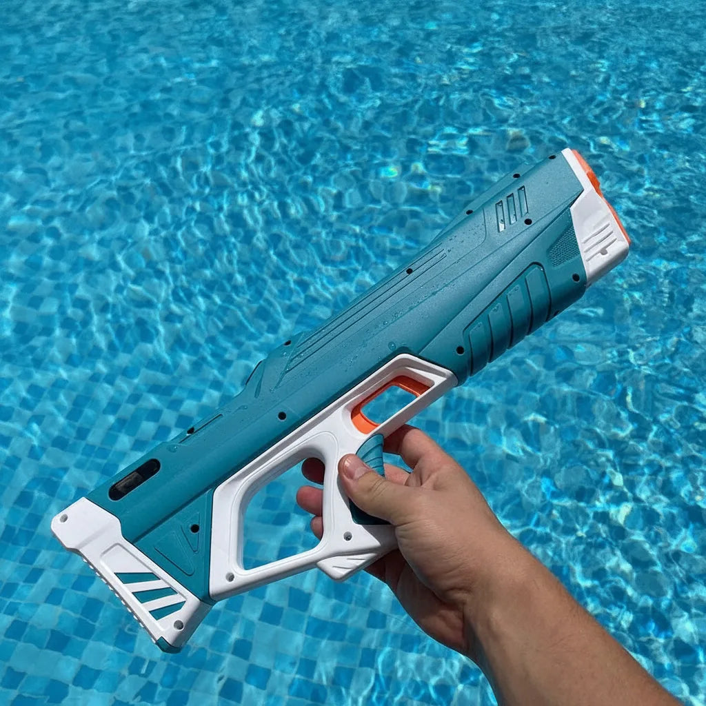 Water gun with tank – Electrically rechargeable