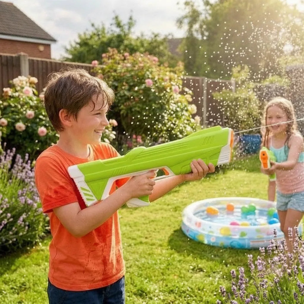 Water gun with tank – Electrically rechargeable