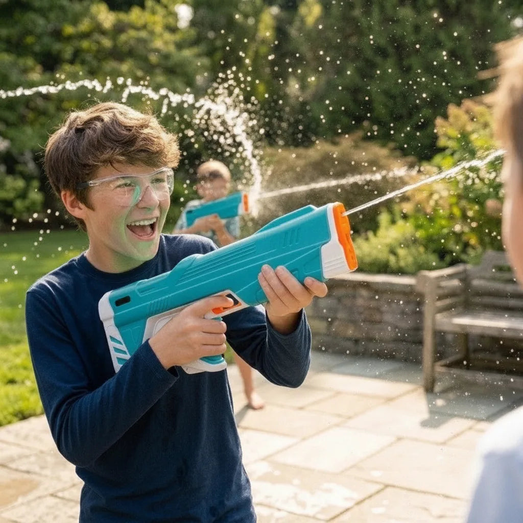 Water gun with tank – Electrically rechargeable