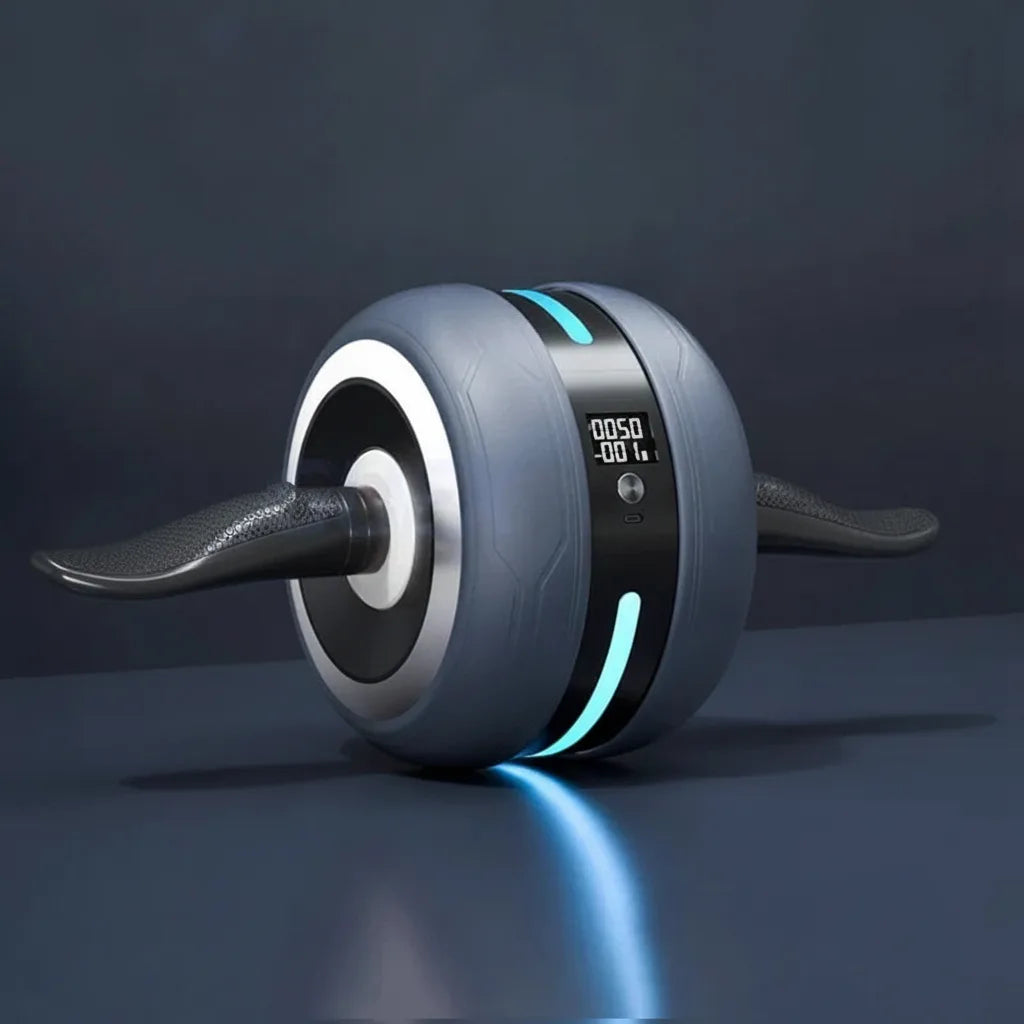 Bauchmuskelrad mit LED-Zähler & Auto-Rücklauf für effektives Bauchtraining