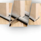 Door seal against drafts with double protection