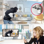 Mini surveillance camera with swivel arm – Wi-Fi and AI detection
