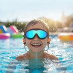 Anti-fog swimming goggles with earplugs - set of 2