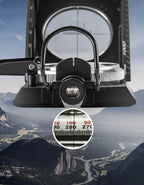 Navigation compass with clinometer and lighting effect