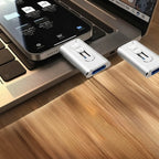 USB stick 4-in-1 with Lightning, USB-A, and USB-C connectors