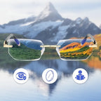 Progressive varifocal glasses with blue light filter