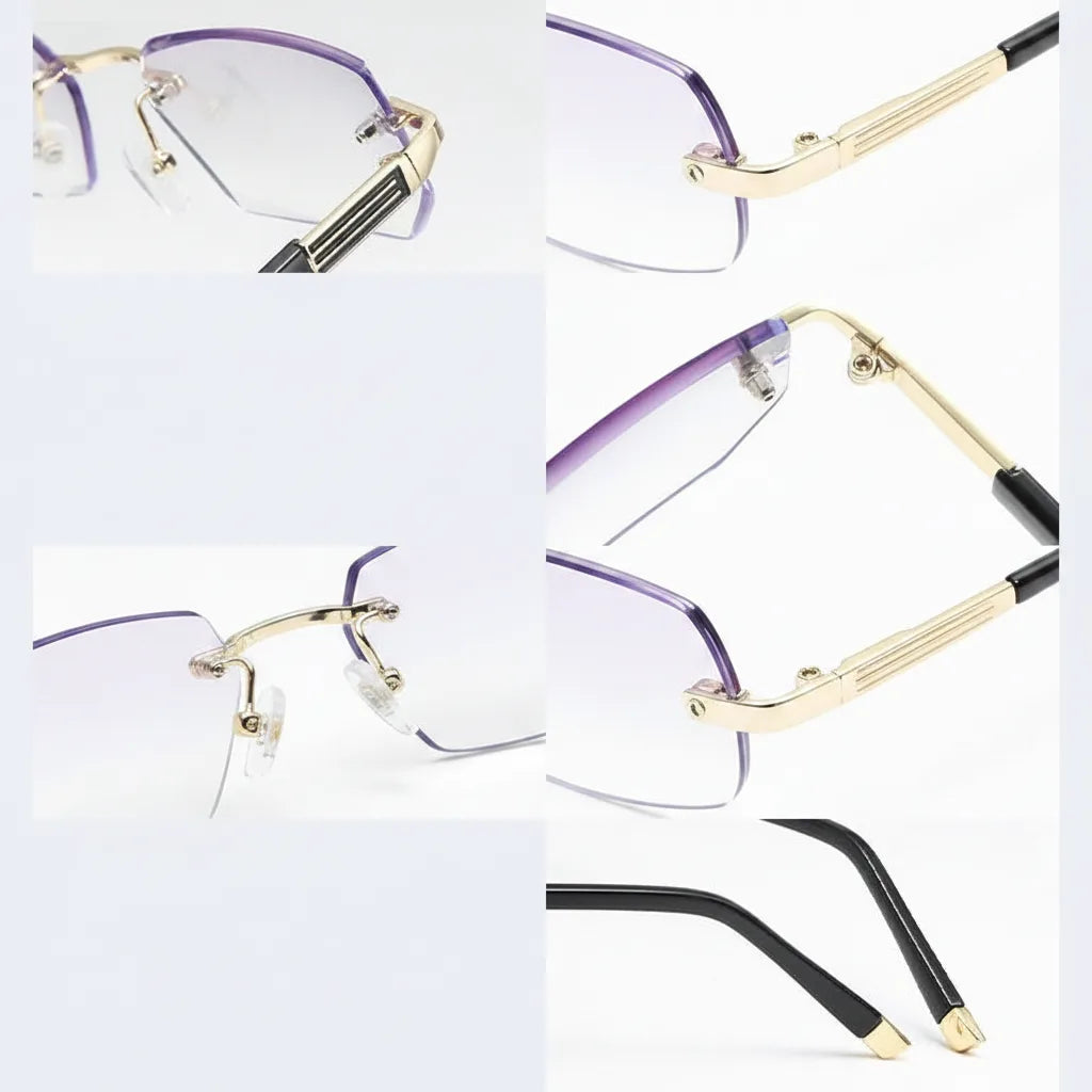 Progressive varifocal glasses with blue light filter