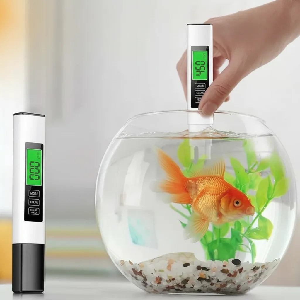Digital water testing device 4-in-1 with titanium probe