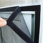 Magnetic fly screen door with automatic closure