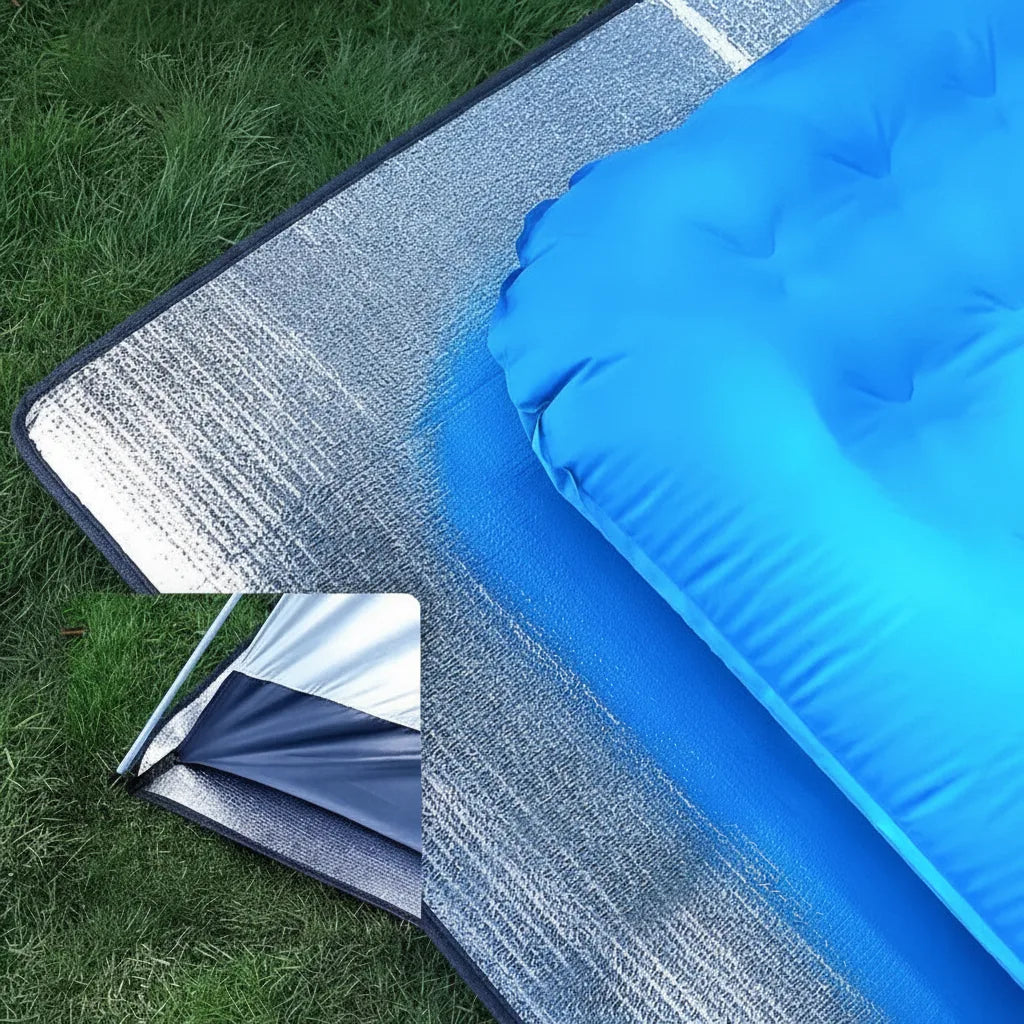 Aluminium Isoliermatte wasserdicht – Faltbare Campingmatte 200 × 150 cm