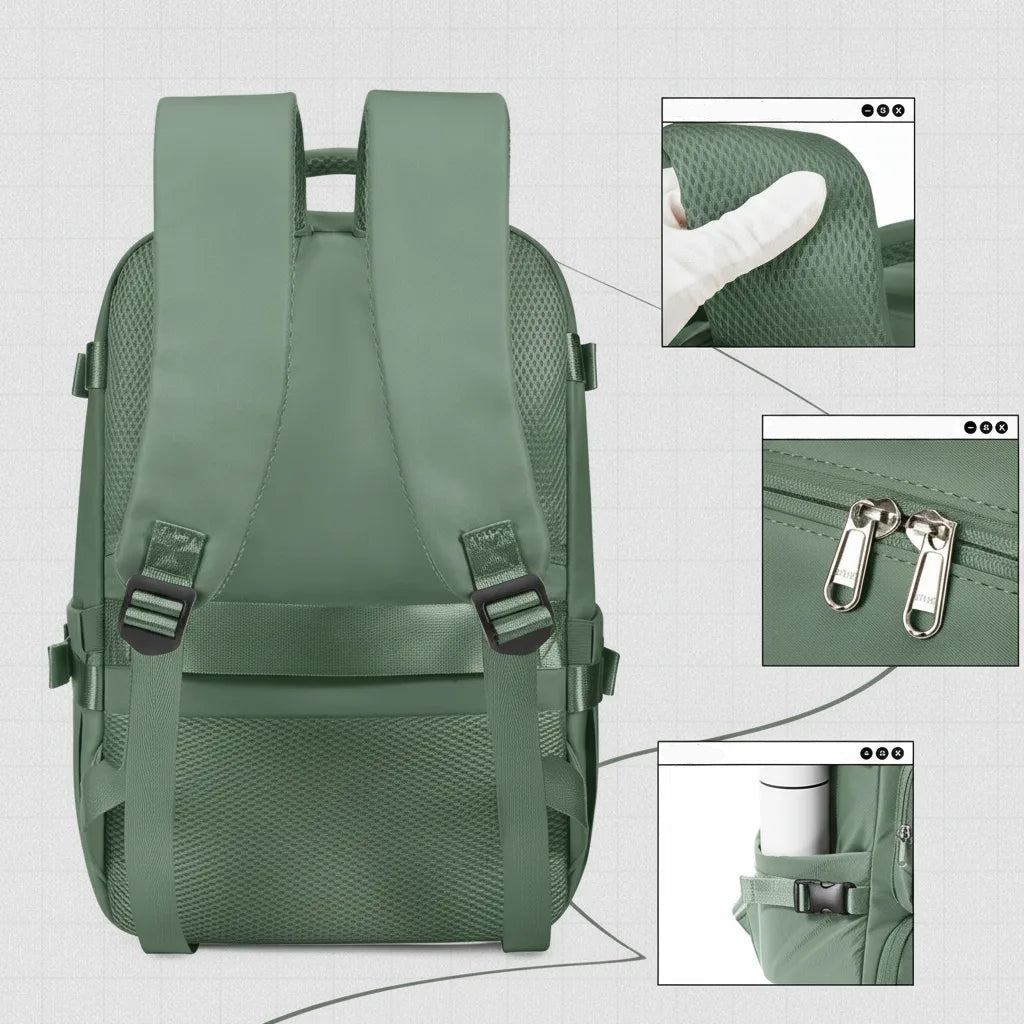 Handgepäck-Rucksack 40×20×25 cm – Flugtauglich mit Laptopfach
