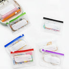 Pill organizer with 14 pouches and zipper case