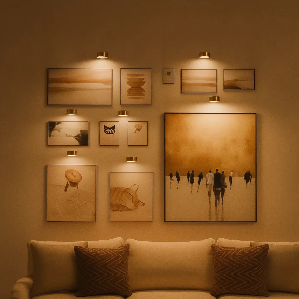 Kabellose LED-Bilderleuchte – Elegantes Licht für Kunst & Dekoration Mivoza Deutschland