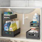 Ausziehbarer Küchenschrank-Organizer 2-stufig