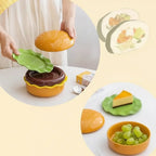 Burger-Servierset in Hamburger-Form, stapelbar