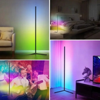 LED Eck-Stehlampe mit App-Steuerung und Farbwechsel