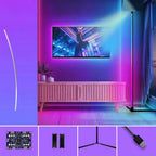 LED Eck-Stehlampe mit App-Steuerung und Farbwechsel
