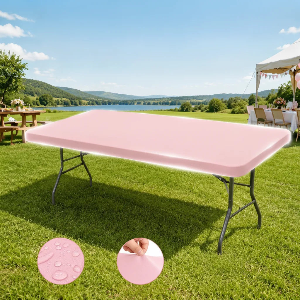 Elastische Tischabdeckung mit Gummizug