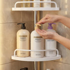Teleskop-Eckregal für die Dusche mit 4 Ablagen