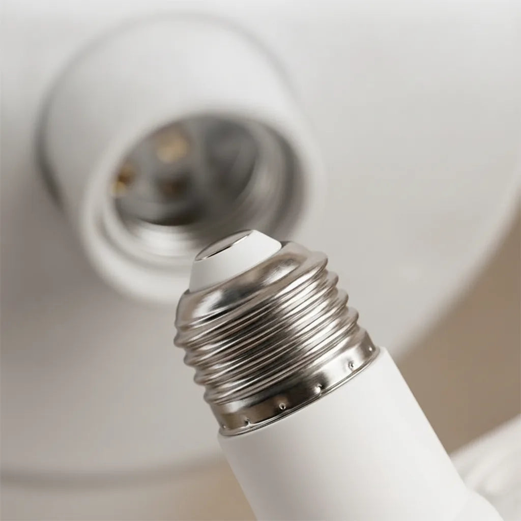 Deckenventilator mit LED-Licht und verstellbaren Doppelköpfen