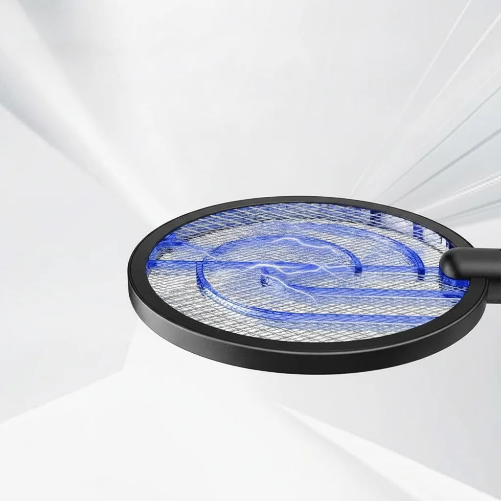 Elektrische Mückenklatsche 3-in-1 mit UV-Licht und Ladestation