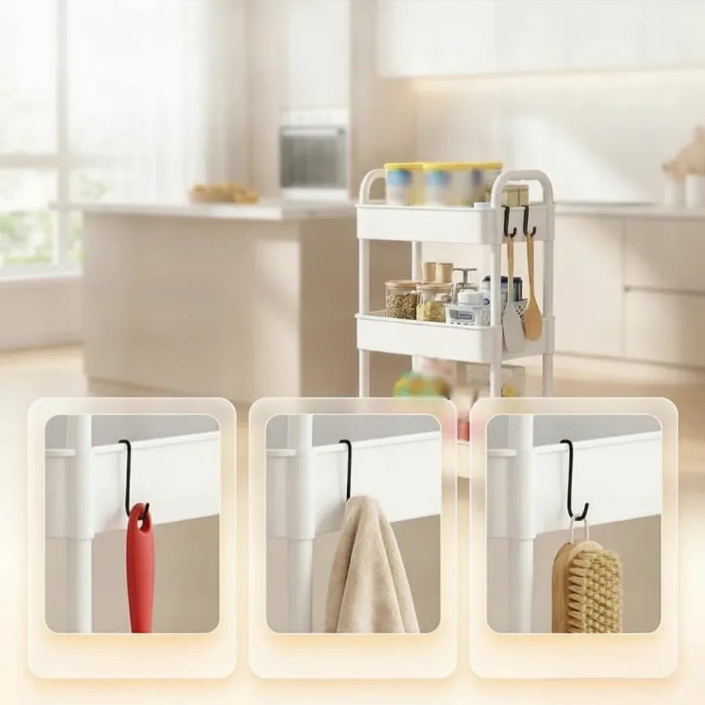 Rollwagen 3-stufig mit Rollen – mobiler Organizer