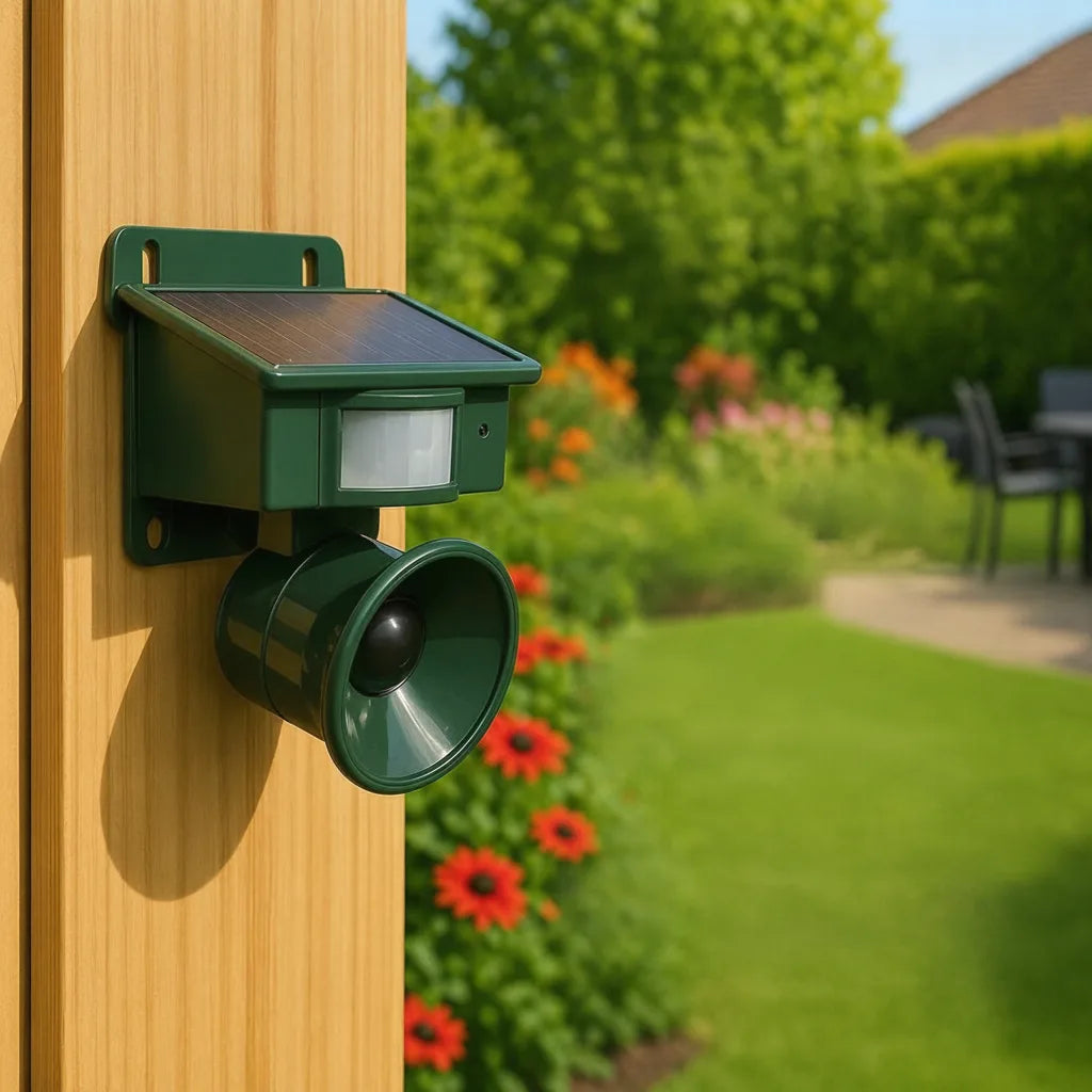 Vogelabwehr mit PIR-Sensor und Solarantrieb