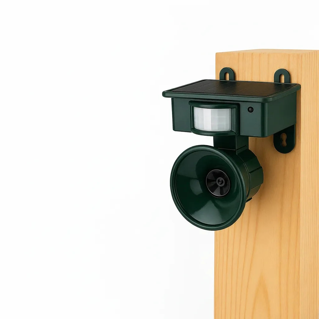 Vogelabwehr mit PIR-Sensor und Solarantrieb