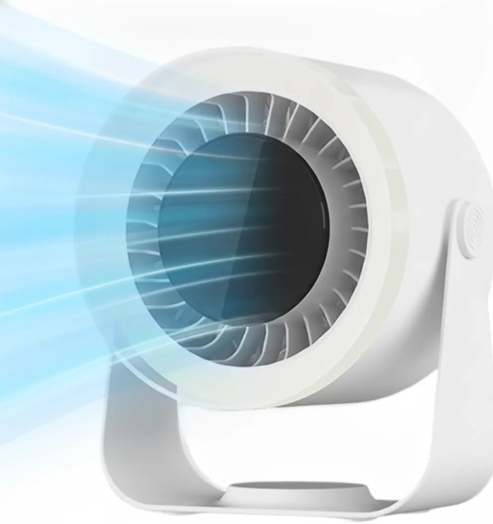 Tischventilator mit 10 Stufen, LED-Display und Nachtlicht