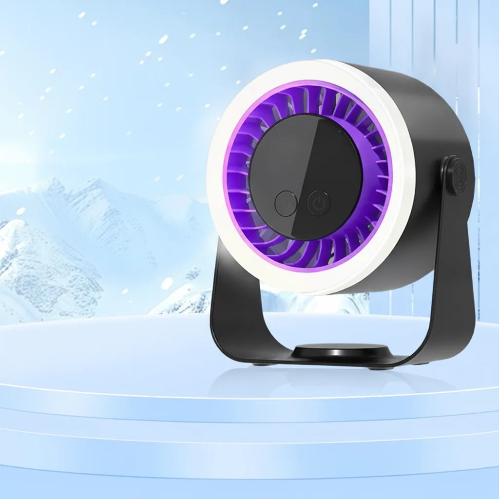 Tischventilator mit 10 Stufen, LED-Display und Nachtlicht