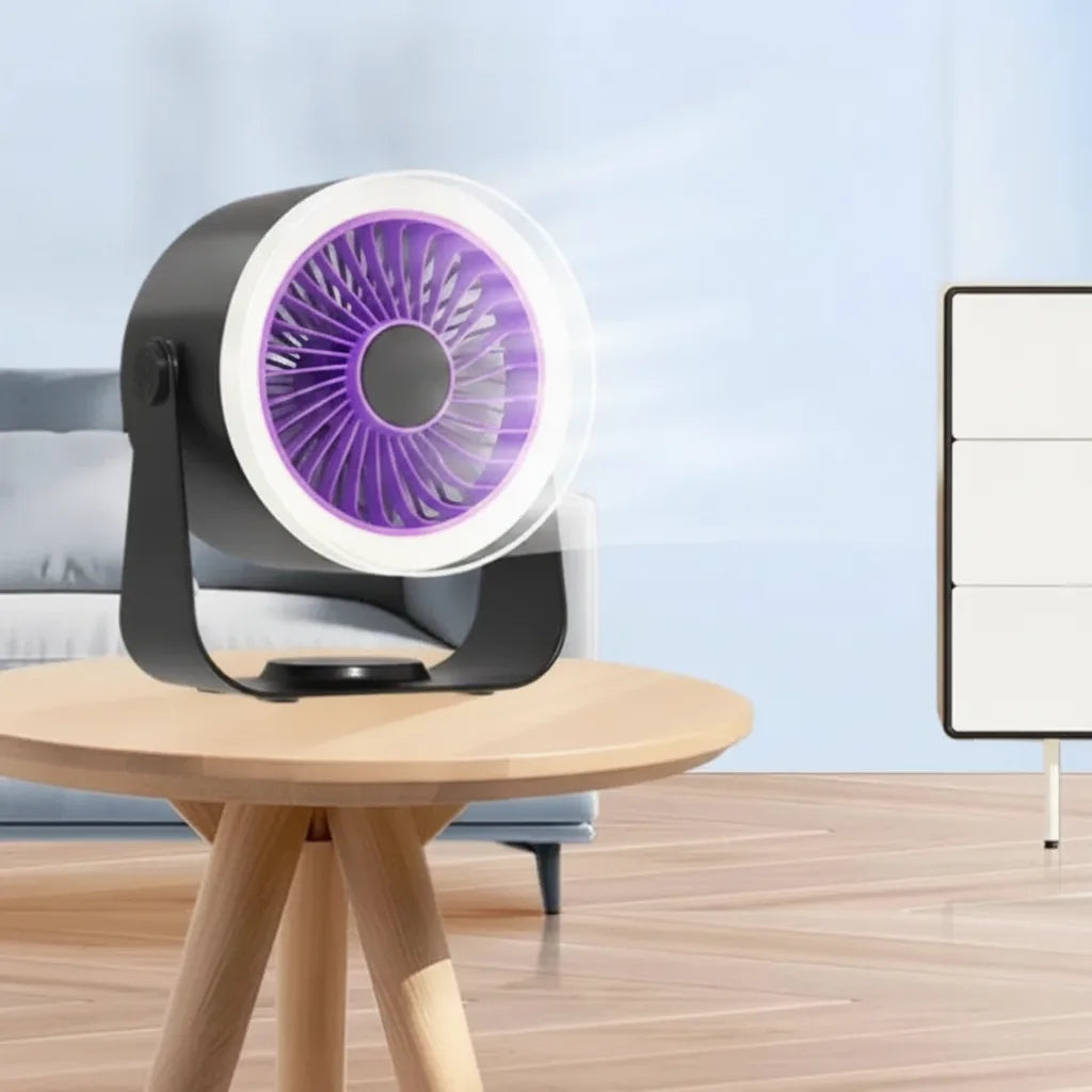 Tischventilator mit 10 Stufen, LED-Display und Nachtlicht