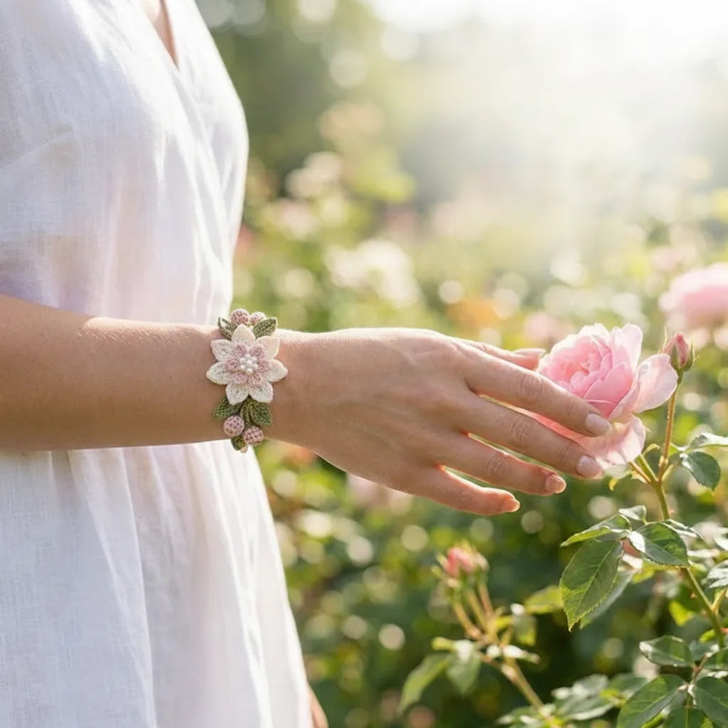 Häkelarmband-Set mit Naturmotiven – DIY-Bastelset