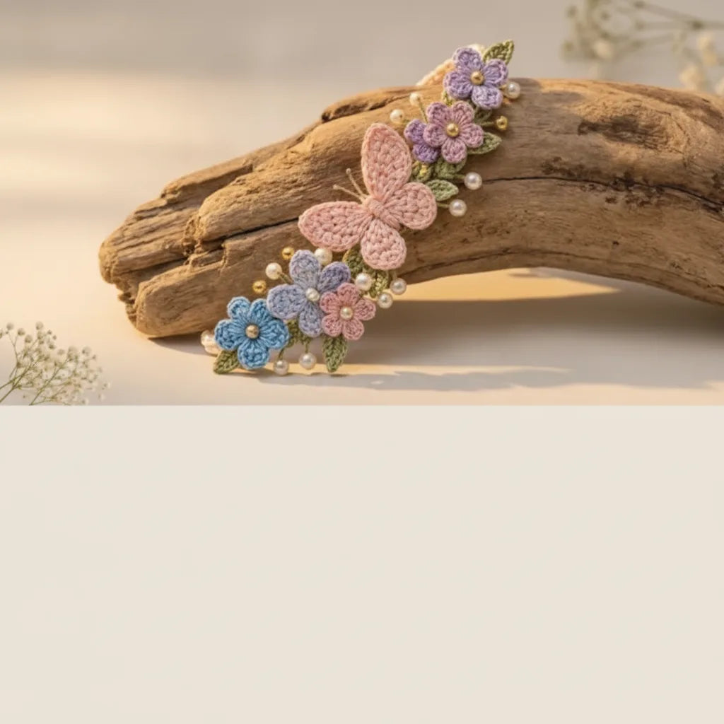 Häkelarmband-Set mit Naturmotiven – DIY-Bastelset