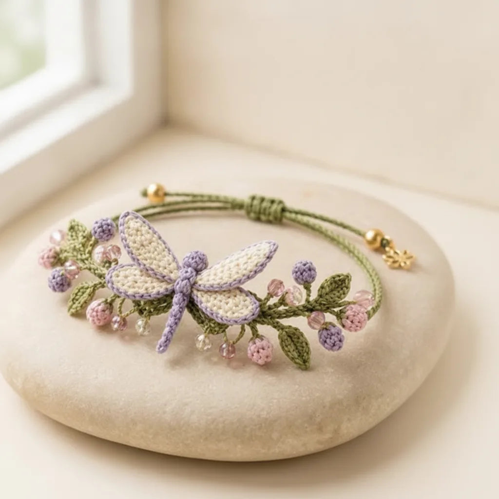 Häkelarmband-Set mit Naturmotiven – DIY-Bastelset