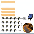 Solar-LED-Lichterkette mit automatischer Dämmerungsschaltung