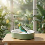 Vogel-Badewanne mit automatischem Wasserfall und Pumpe