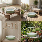 Vogel-Badewanne mit automatischem Wasserfall und Pumpe