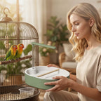 Vogel-Badewanne mit automatischem Wasserfall und Pumpe